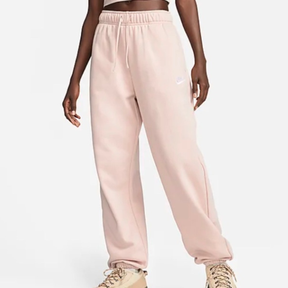 Light Pink oversized nike sweatpants